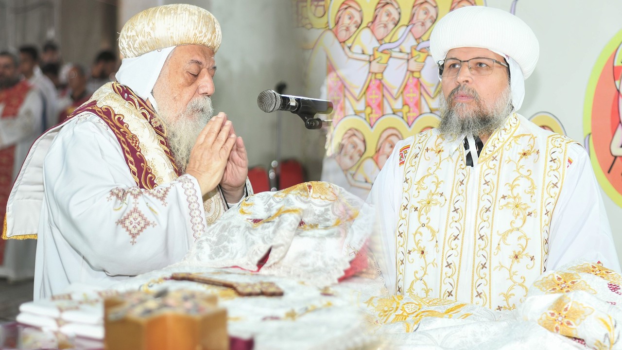 قداس الصوم الكبير بحضور نيافه الانبا ديمتريوس والانبا بقطر