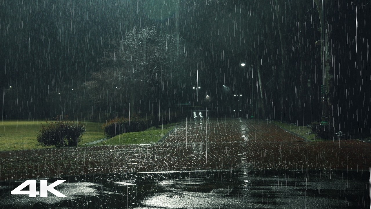 Vale Stressui ad Somnum Statim cum Pluvia Gravi Noctu, Sonis Pluviae ad Dormiendum, Strepitu Albo