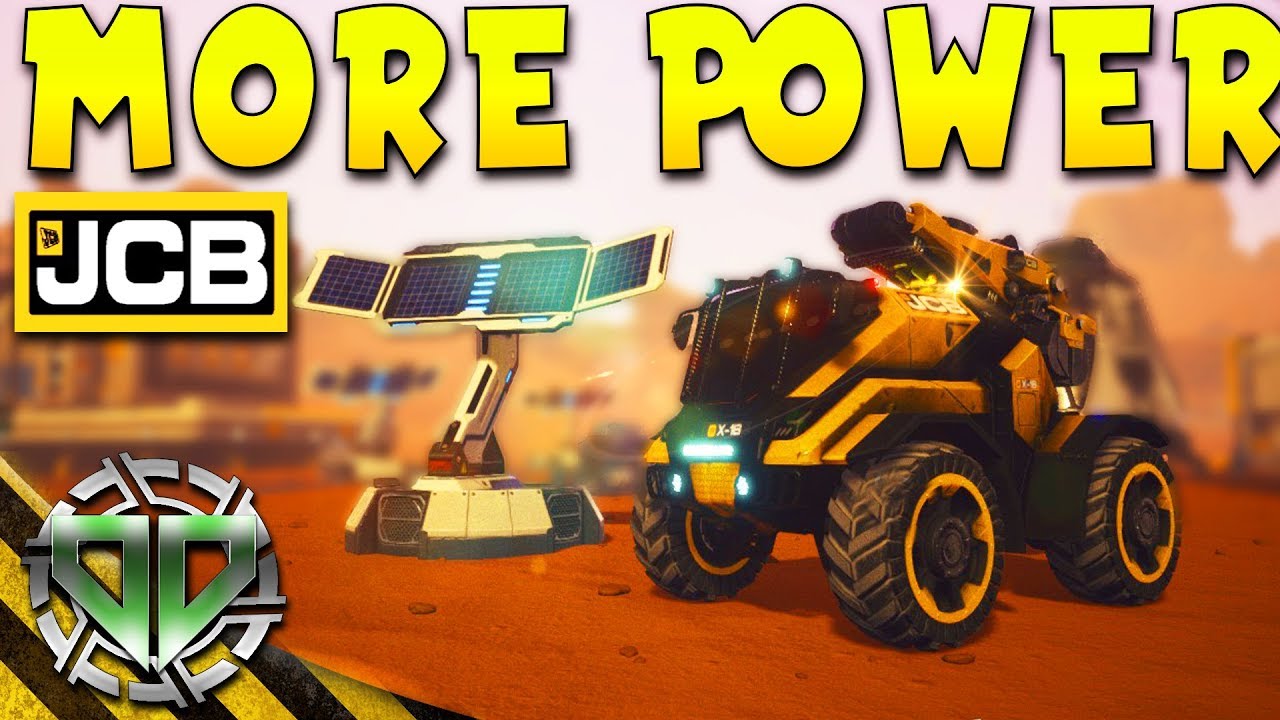 JCB Pioneer Mars Gameplay : More Power & Base Building! (PC Let's Play Sandbox)