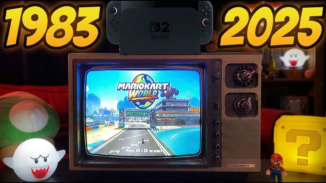Switch 2 on a 1983 CRT | How I Did It (2025 Tech on Retro TV)