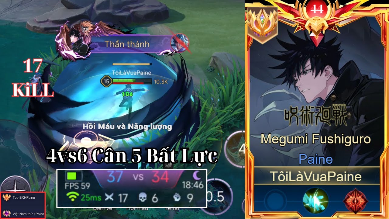 Quá Cay Cú Với Siêu Phẩm Múa Paine  Cân 5 17 KiLL Gánh Team Còng Lưng Dù Thua Nhưng Vẫn Cộng 2 Sao