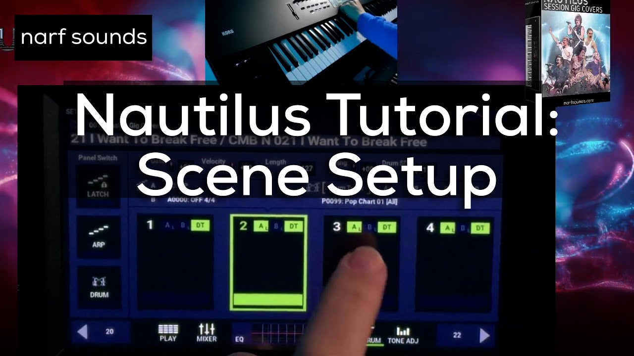 Учебное пособие по Korg Nautilus: настройка сцены