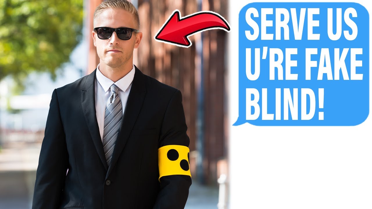 Karen Couple STALKS & SLAPS BLIND Man For REFUSING To Serve Them! He's NO Employee!