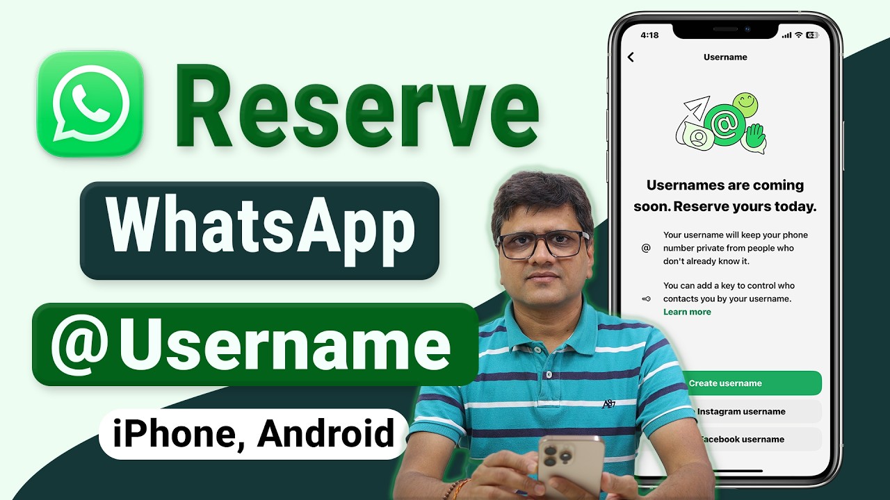 How to Reserve WhatsApp Username | Set WhatApp Username for iPhone & Android