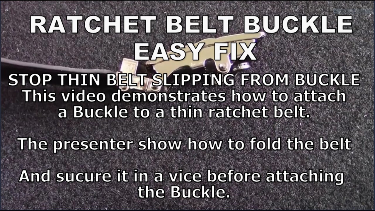 RATCHET BELT BUCKLE FAULT EASY FIX -  BELT SLIPPING OUT?  (CC)