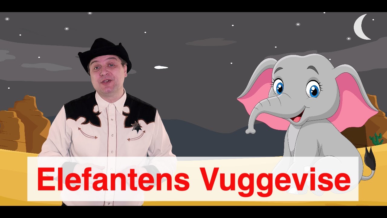 Elefantens vuggevise | Børnesang med fagter | Godnatsang | Syng med Sherif Haps