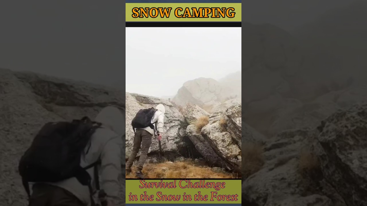 Buried by a Winter Blizzard #snowcamp #wintercamping #snowcamping #survival #camping