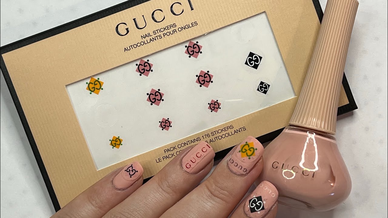 GUCCI BEAUTY NAIL POLISH AND GUCCI NAIL STICKERS