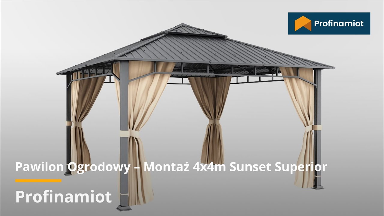 Pawilon Ogrodowy – Montaż 4x4m Sunset Superior