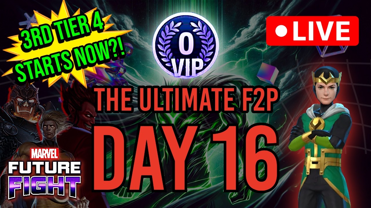 F2P Day 16: Working on Our 3rd Tier 4! + Account Reviews | Marvel Future Fight