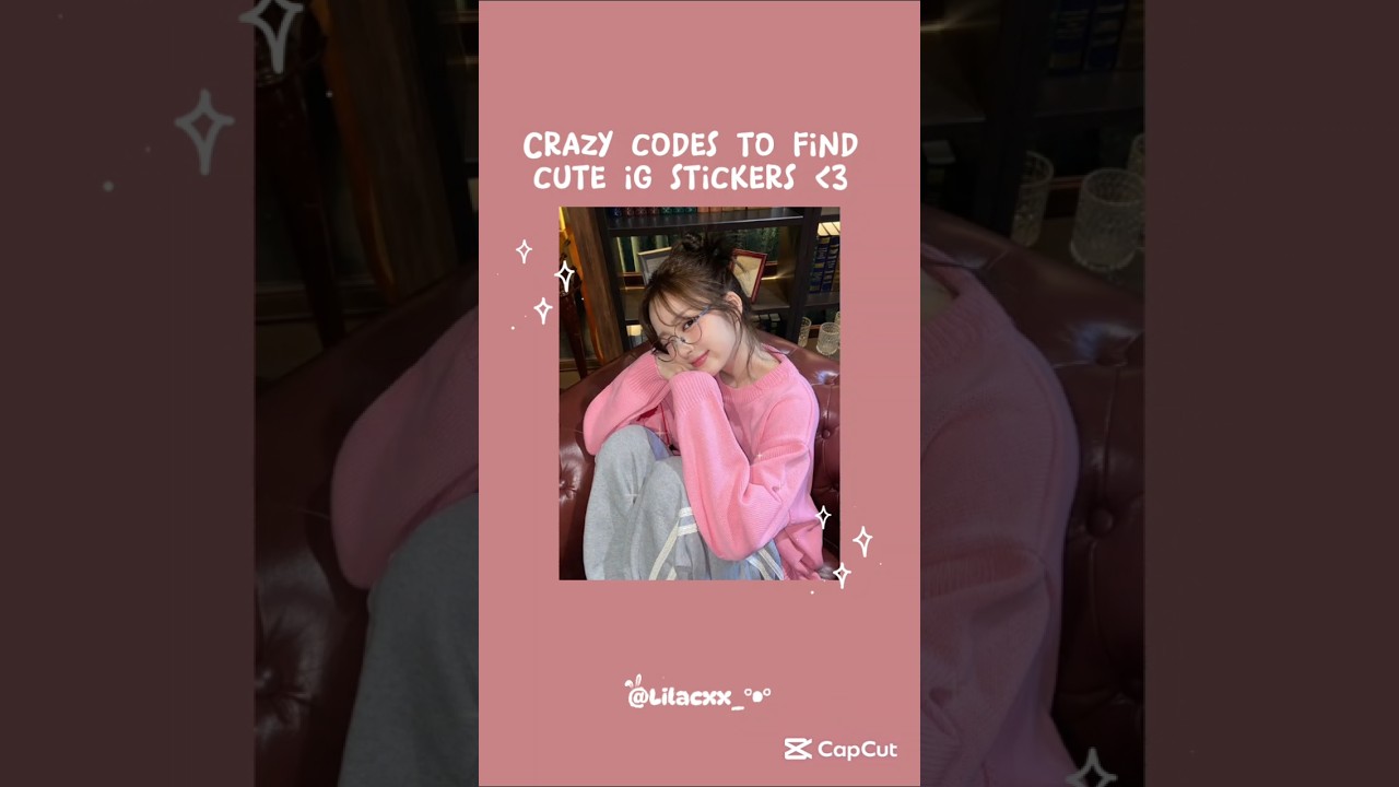 secret codes to find cute ig stickers🎀 #aesthetic #ig #reel #shorts #trending