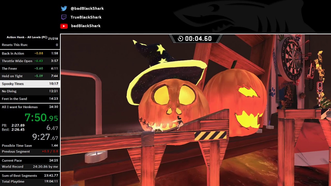 Action Henk All Levels in 23:55.89 (IGT, WR)