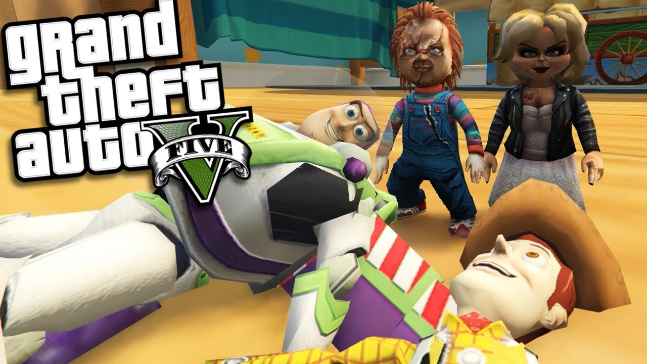 Моды GTA 5 — мод «История игрушек» против мода «Детская игра» (геймплей модов GTA 5)