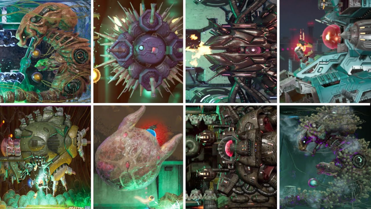R-Type Final 2 All Bosses Showcase (DLC Bosses Included)