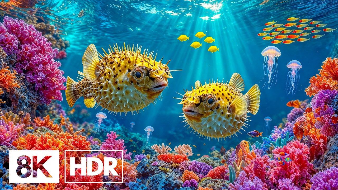 Relaxing Ocean Creatures for Stress Relief in 8K HDR | Dolby Vision&trade;