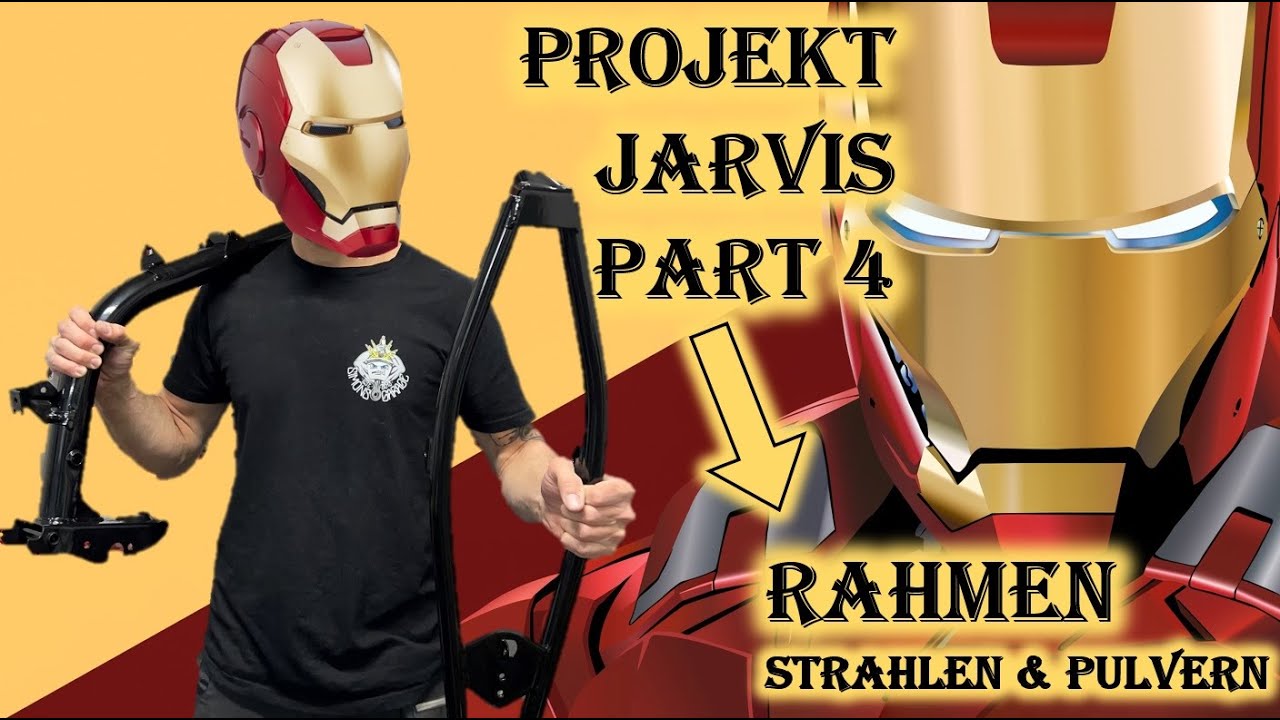 Simson S51\ Projekt Jarvis Part 4 - Rahmenteile strahlen & Pulvern
