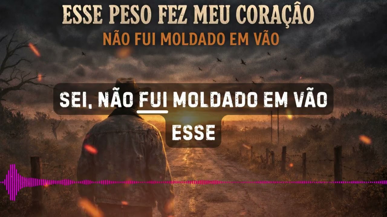 NÃO FUI MOLDADO EM VÃO