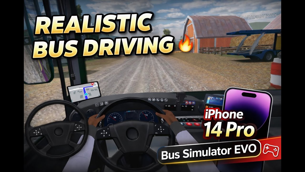 Bus Simulator EVO Gameplay 🚍 | Ultra Realistic Driving | iPhone 14 Pro 🔥 No Commentary