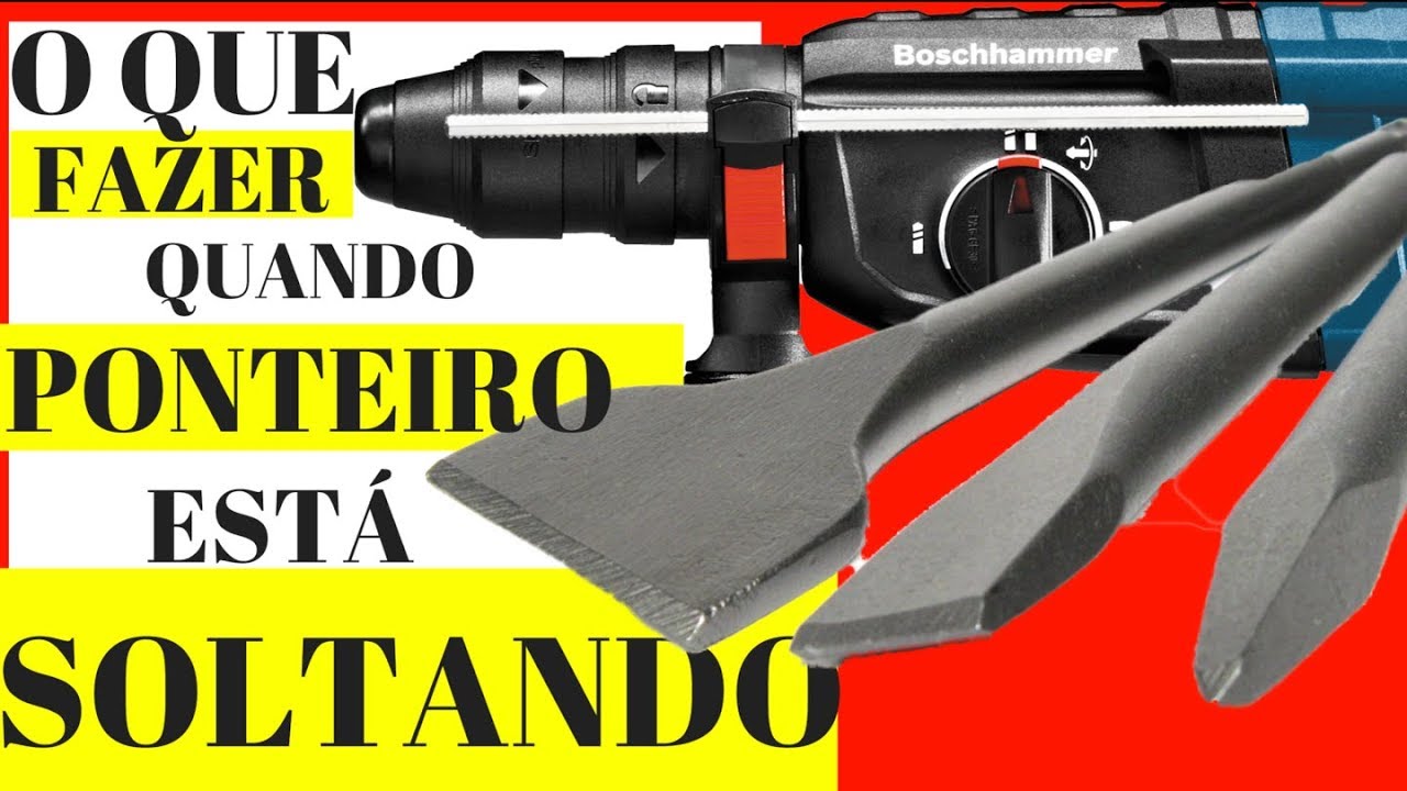 MARTELETE BOSCH SOLTANDO PONTEIRO TALHADEIRA BROCA - COMO RESOLVER? MÉTODO  INFALÍVEL!