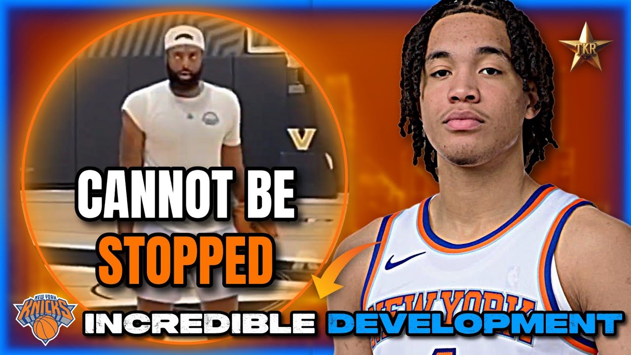 Pacome Dadiet Working On 3-Point Shooting w/ KD's Trainer! Robinson CANNOT BE STOPPED | Knicks News