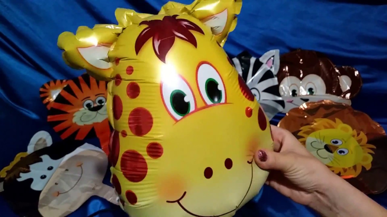 LOTS OF ANIMAL MYLAR BALLOON INFLATION!