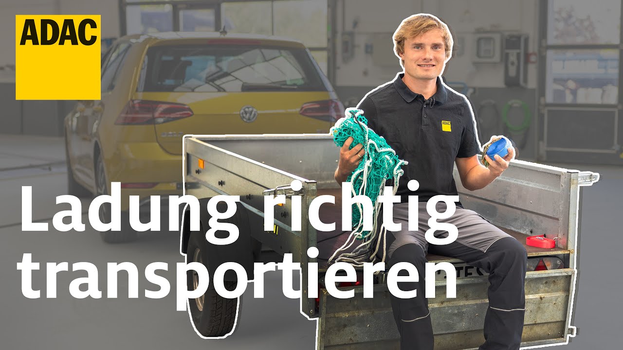 Ladungssicherung beim Anhänger: So transportiert ihr Ladung richtig | Einfach. Selber. Machen. |ADAC