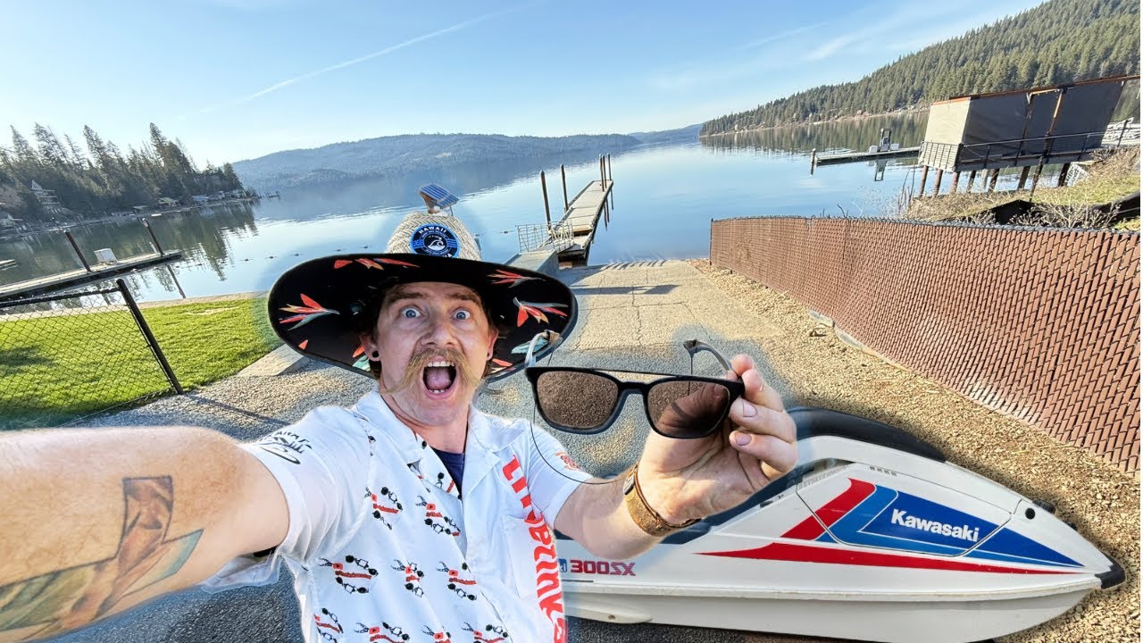 A FREE standup jet ski!! and I went shopping for sunglasses at the bottom of the lake