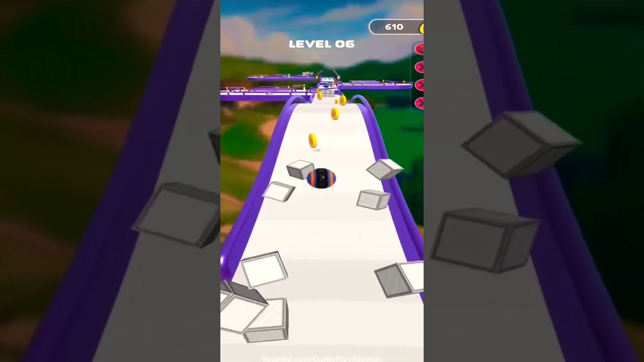 Rolling Ball Runner Game (android) level 6