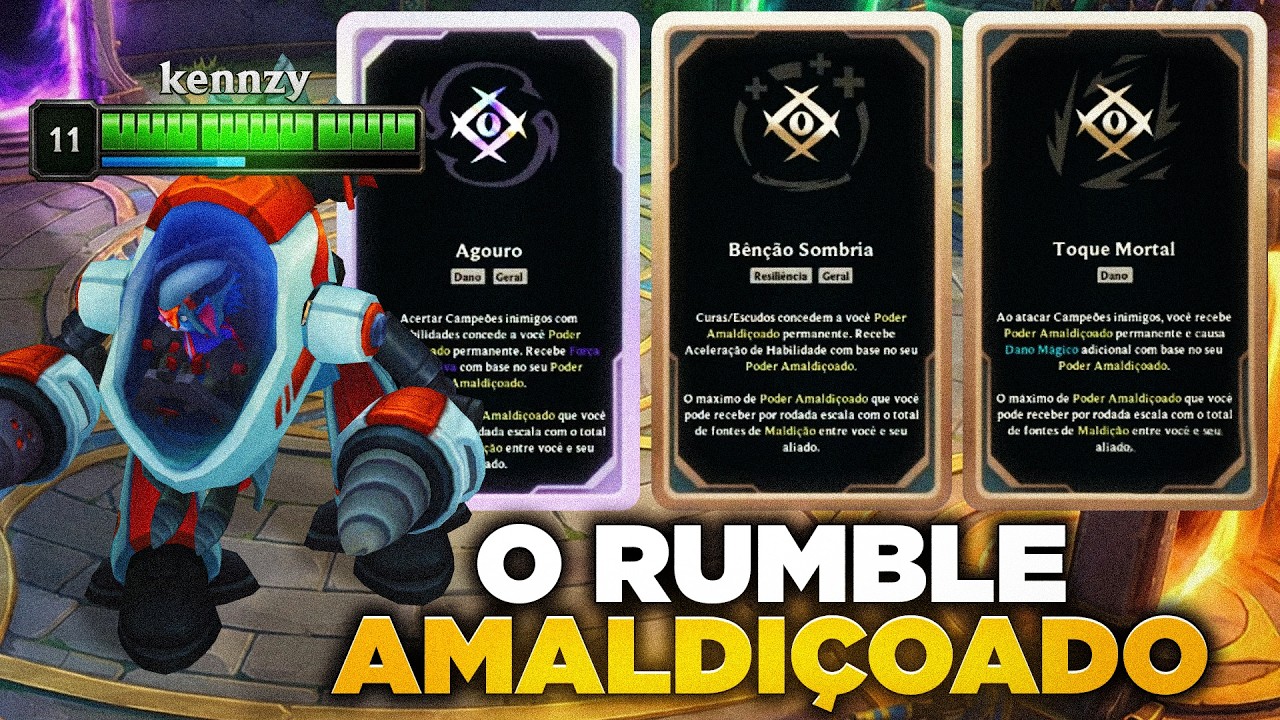 O RUMBLE PERFEITO: Peguei 3 MALDIÇÕES e fiquei XIITADO (0.01% de PROBABILIDADE)