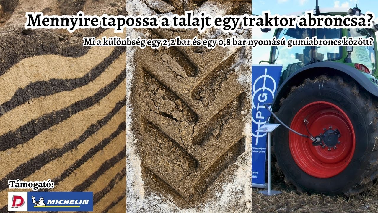 Mennyire tapossa a talajt egy traktor? | Lasagne próba bizonyítja a guminyomás-szabályozás hasznát