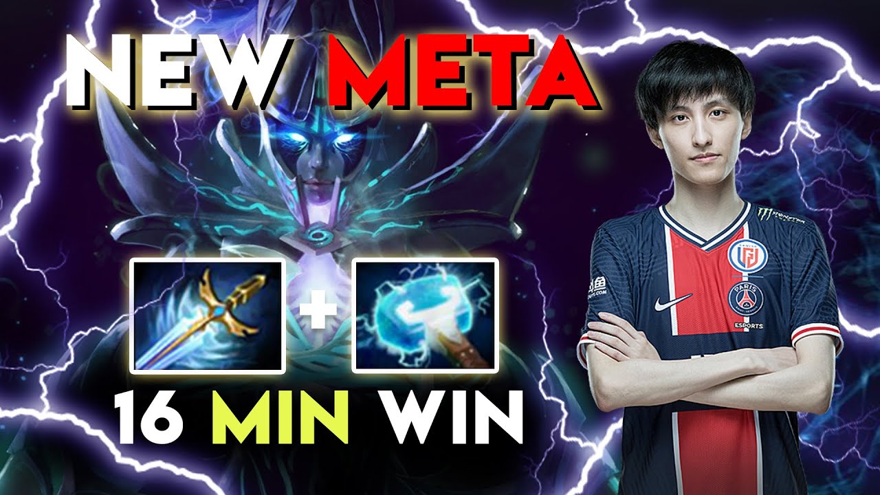 Dota 2 phantom assassin NEW META maelstrom build by AME 16min win the game ! Dota2 TI10