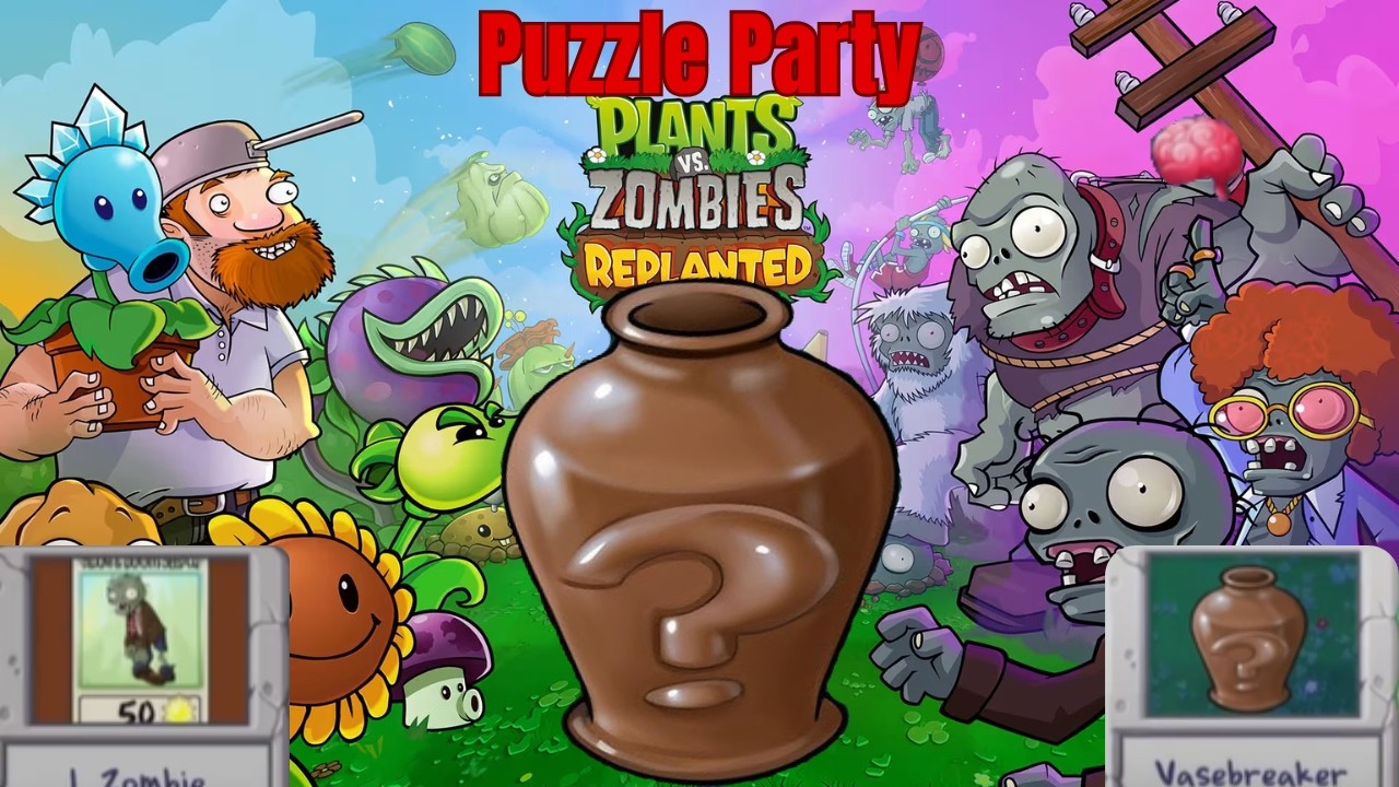 Puzzle Party In PVZ Replanted