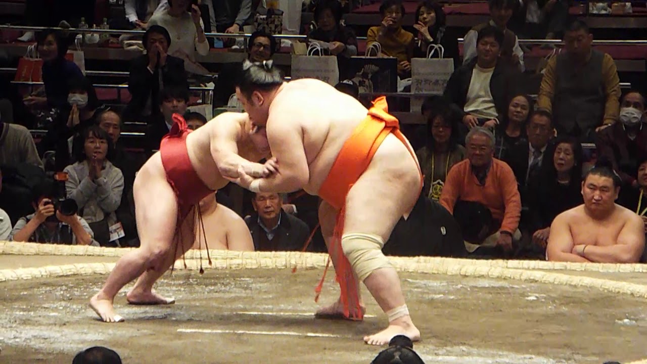 Enho 炎鵬 v Mitoryu Day 5 Hatsu 17-1-19 , Tokyo
