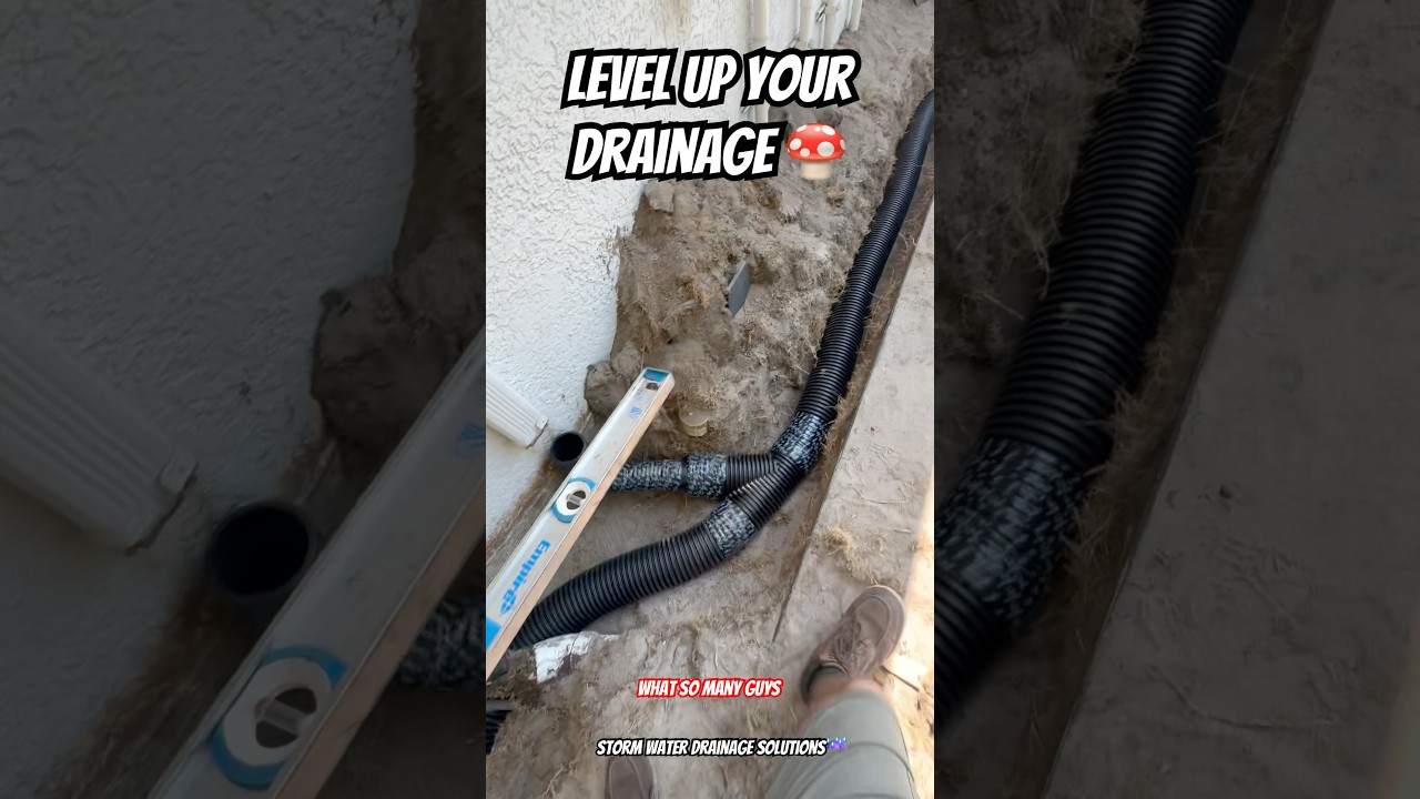 How to Install Corrugated Drainage Pipe The Right Way - Exterior Drainage Tampa