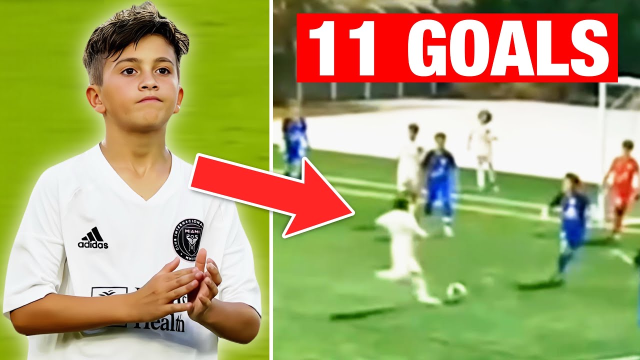 Thiago Messi Scores 11 Goals in one Match 😱