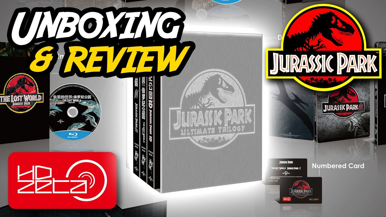JURASSIC PARK® | HD Zeta [CH] STEELBOOK Ultimate Trilogy | Boxset Unboxing & Review