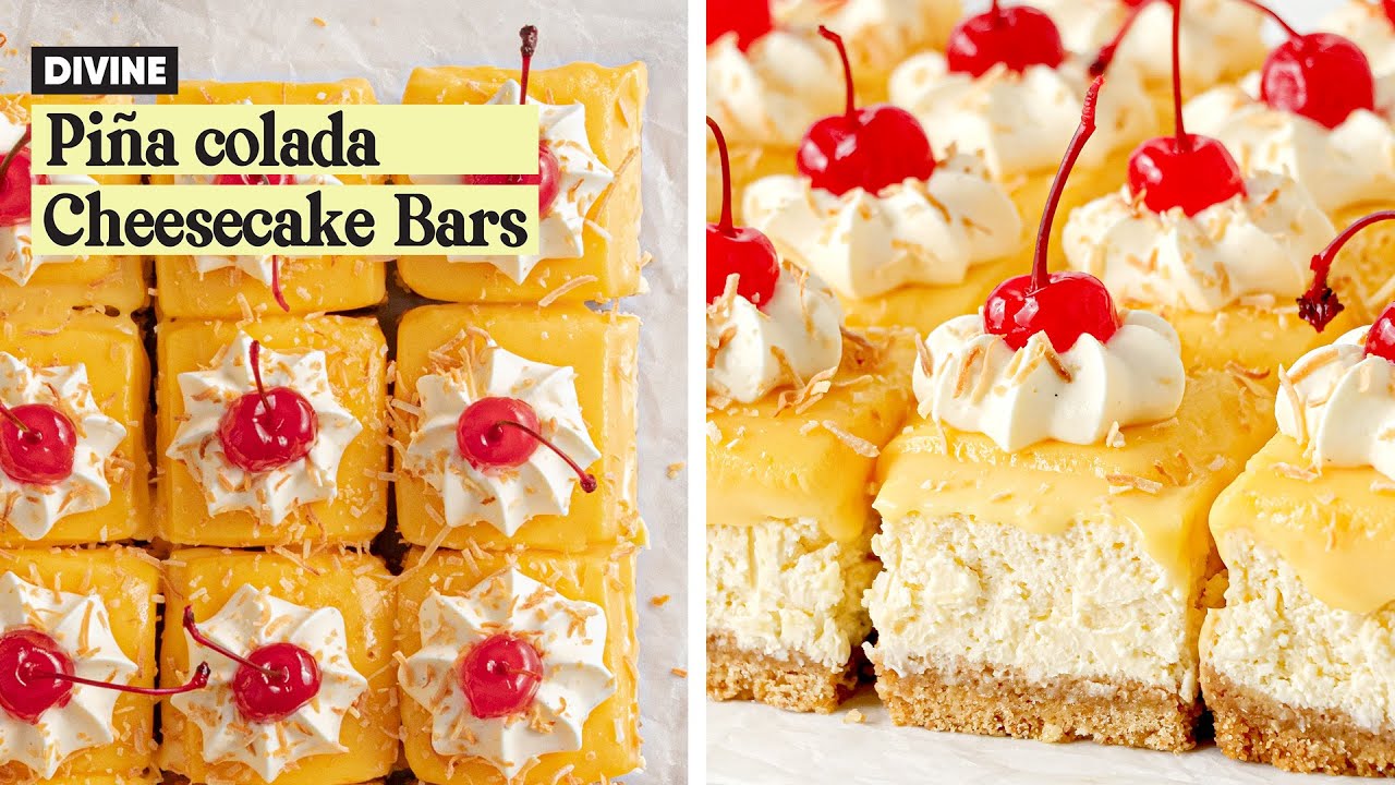 Do you like Pina Coladas? Then you'll love these cheesecake bars! - The Scran Line