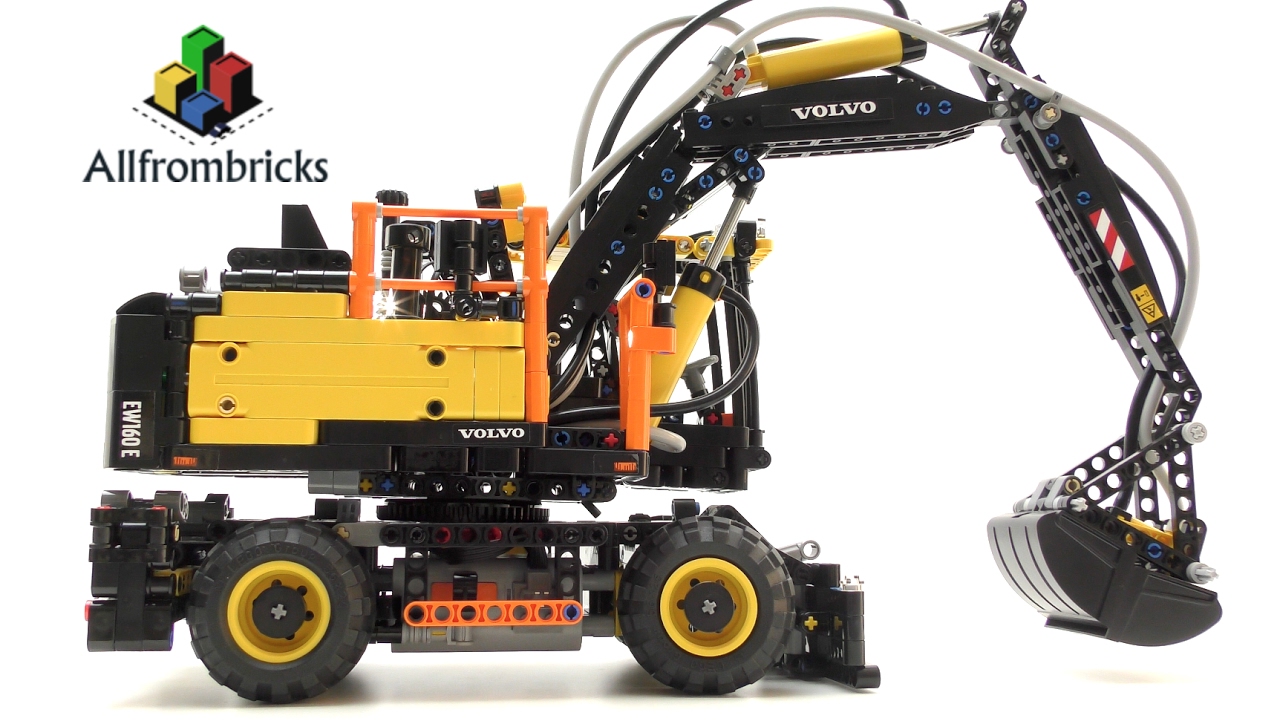 Lego Technic 42053 Volvo EW160E Review 4K