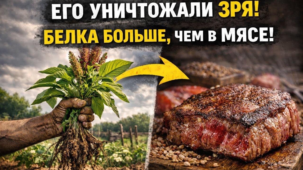 Его вырывали и уничтожали. А зря — в нём больше белка, чем в мясе