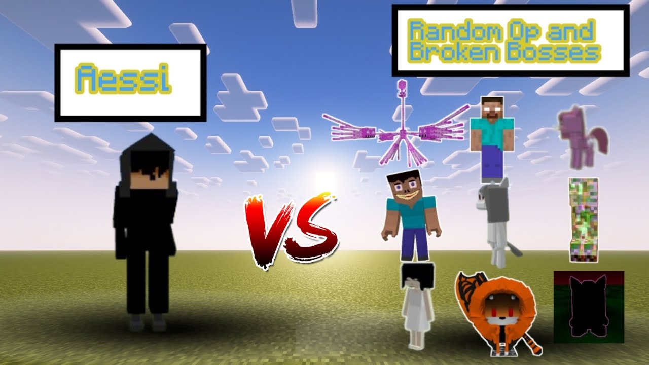 AESSI vs RANDOM OP AND BROKEN BOSSES!
