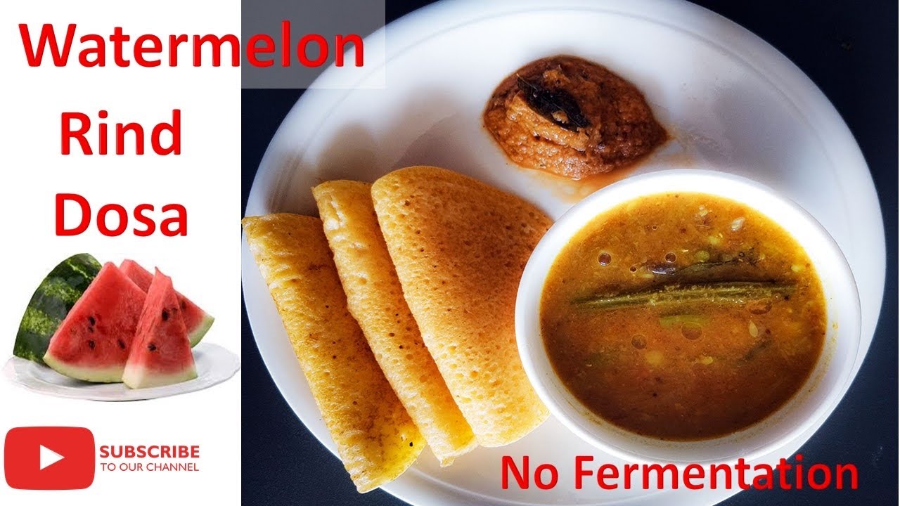 Watermelon Rind dosa|simple & easy breakfast|No fermentation|Kalingana Polo|तरबूज़ के छिलके का डोसा