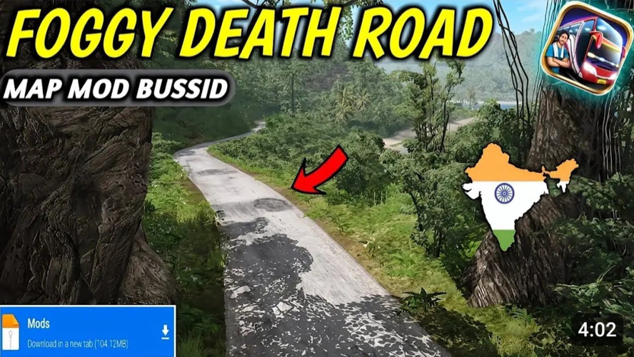 Release 🔥 FOGGY DEATH ROAD 🔥 Map Mod Bussid/ Bus simulator Indonesia/ Relaxing Driving.