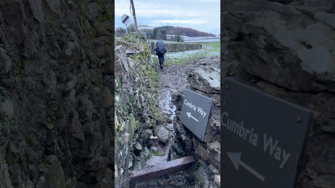 Hiking the Cumbria Way in winter 🏕️🏔️🥾❄️ #camping #wildcamping #winter #outdoors #hiking