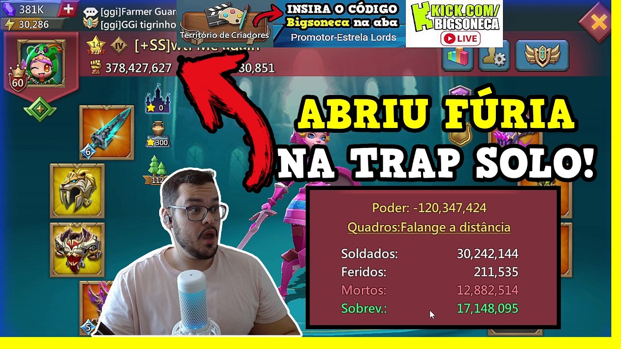 VOCÊ NUNCA VIU UMA TRAP ASSIM! Lords Mobile