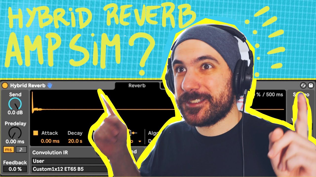 Using HYBRID REVERB as a GUITAR AMP CAB SIM in ABLETON LIVE 11 (for tasty punk rock sounds).