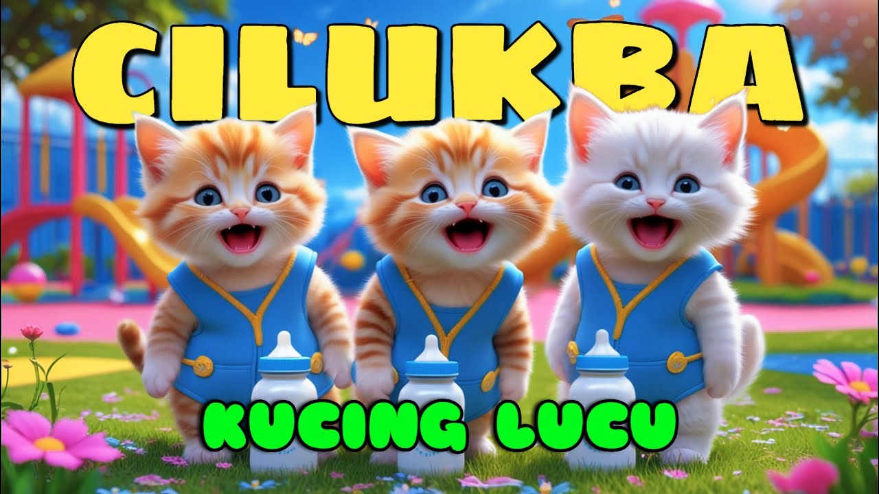 Kucing Lucu Pok Ame ame Cilukba 🐱 Pok Ame Ame Belalang Kupu kupu Cilukba Viral 💃