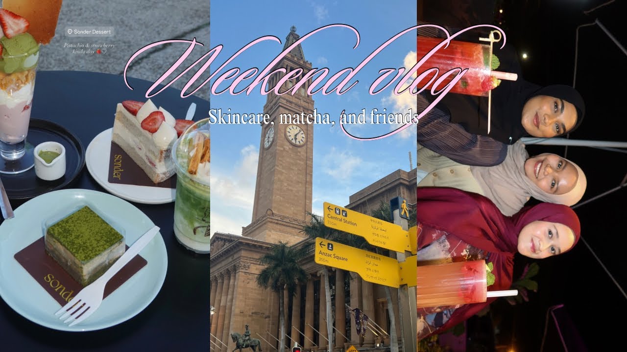 *long overdue* WEEKEND VLOG!! skincare, matcha, & friends