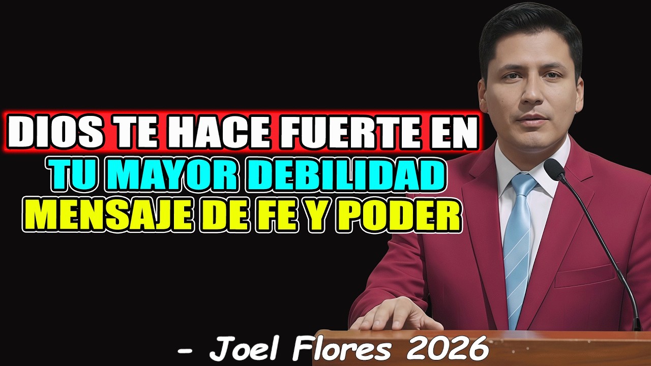 DIOS TE HACE FUERTE EN TU MAYOR DEBILIDAD MENSAJE DE FE Y PODER - Joel Flores 2026