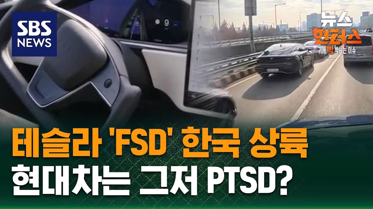 [이슈빡] 테슬라 'FSD' 한국 상륙… 현대차는 그저 PTSD? / SBS / 뉴스헌터스