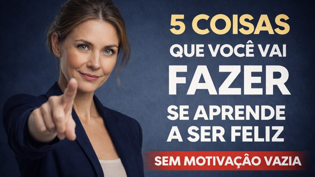 SE APRENDE A SER FELIZ: 5 Coisas que Você Vai Fazer (Sem Motivação Vazia) | Clara Vera